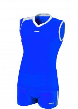 Max Sport Damen Volleyball Trikot-Set Belluno blau-weiß