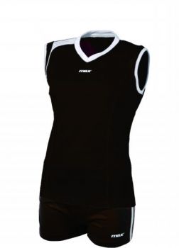 Max Sport Damen Volleyball Trikot-Set Belluno schwarz-weiß