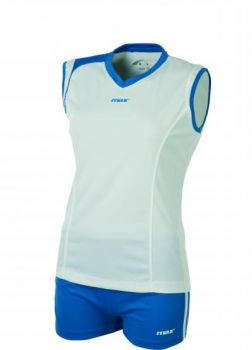 Max Sport Damen Volleyball Trikot-Set Belluno weiß-blau