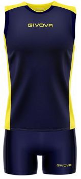 Givova Damen Volleyball Trikot-Set Piper blau-gelb