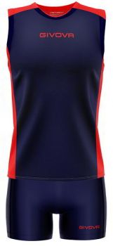 Givova Damen Volleyball Trikot-Set Piper blau-rot