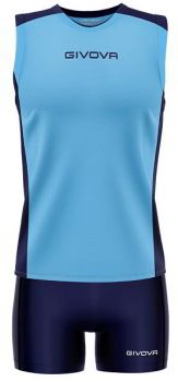 Givova Damen Volleyball Trikot-Set Piper hellblau-dunkelblau