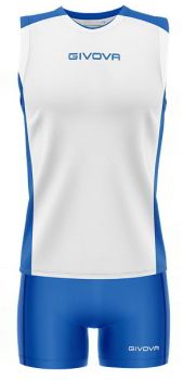 Givova Damen Volleyball Trikot-Set Piper weiß-blau