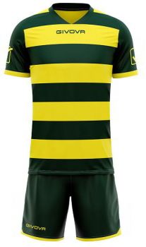 Givova Trikot-Set Rugby grün-gelb