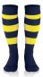 Preview: Acerbis Ringelstutzenstrumpf navyblau-gelb