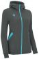 Preview: Macron damen Kapuzenjacke Bastet anthrazit-skyblau