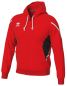 Preview: Errea Kapuzenjacke Clancy rot-schwarz-weiß