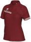 Preview: Errea Damen Poloshirt Eden weinrot-weiß