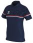 Preview: Errea Damen Poloshirt Darya blau-rot-weiß