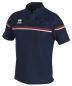 Preview: Errea Damen Poloshirt Dominic blau-rot-weiß