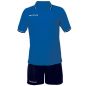 Preview: Givova Poloshirt Street blau mit dunkelblauer Hose