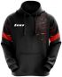 Preview: Zeus Kapuzensweatshirt Glitch schwarz-rot