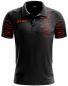 Preview: Zeus Poloshirt Glitch schwarz-rot
