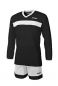 Preview: Max Sport Trikot-Set Vercelli schwarz-weiß langarm
