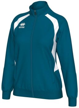 Preview: Errea Damen Trainingsjacke Alice petrol-weiß