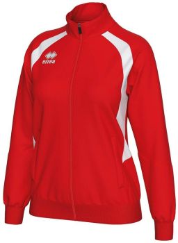 Preview: Errea Damen Trainingsjacke Alice rot-weiß