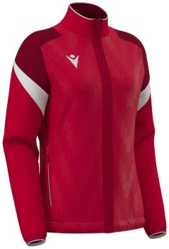 Preview: Macron Damen Trainingsjacke Athena rot-weiß
