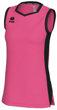 Errea Damen Basketball Trikot Becky pink-schwarz