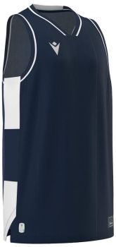 Macron Basketballshirt Carbon navyblau-weiß