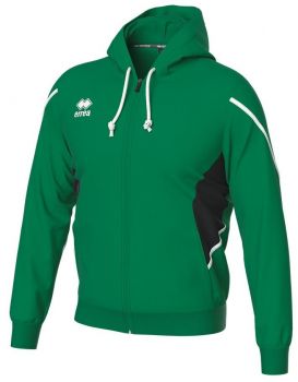 Errea Kapuzenjacke Clancy grün-schwarz-weiß