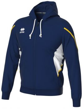 Errea Kapuzenjacke Clancy blau-gelb-weiß