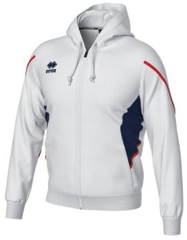 Errea Hoodie Clancy weiß-blau-rot