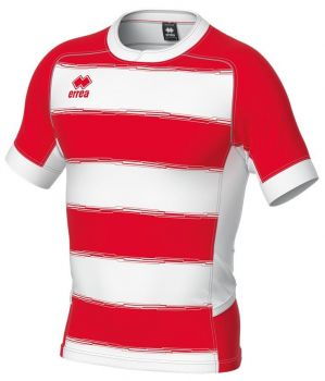 Errea Rugby Trikot Clyne rot-weiß