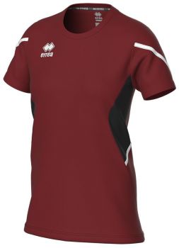 Errea Damen Trikot Corinne weinrot-schwarz-weiß