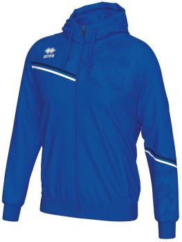 Errea Kapuzenjacke Eber blau-weiß