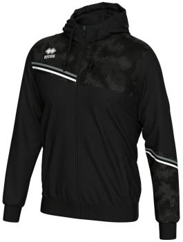 Errea Kapuzenjacke Eber schwarz-weiß