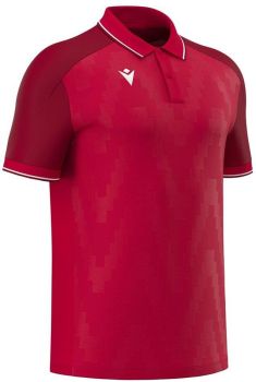Preview: Macron Poloshirt Echoes rot-weiß