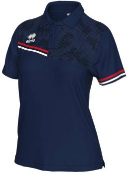 Errea Damen Poloshirt Eden blau-rot-weiß