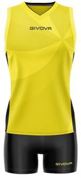 Givova Damen Volleyball Trikot Elica gelb-schwarz