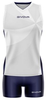 Givova Damen Volleyball Trikot-Set Elica weiß-blau