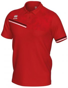 Errea Poloshirt Emir rot-schwarz-weiß