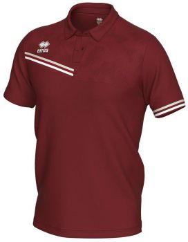 Errea Poloshirt Emir weinrot-weiß