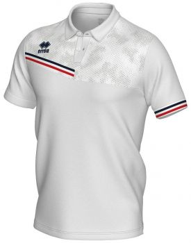 Errea Poloshirt Emir weiß-blau-rot