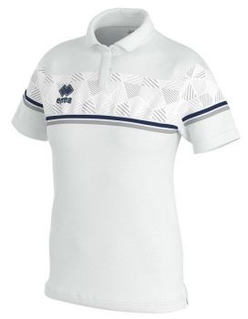 Errea Damen Poloshirt Darya weiß-blau-grau