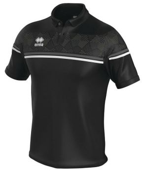 Errea Poloshirt Dominic schwarz-anthrazit-weiß