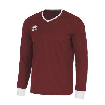 Errea Langarmtrikot Lennox weinrot-weiß