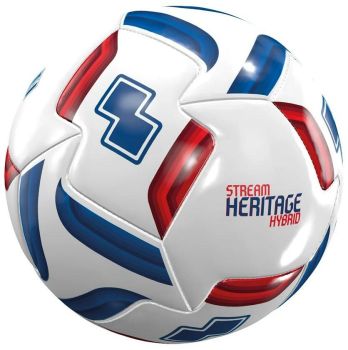 Preview: Errea Stream Hybrid Heritage Fußball weiß-blau-rot
