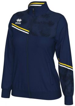 Errea Damen Freitzeitjacke Estella blau-gelb-weiß
