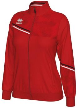 Errea Damen Freitzeitjacke Estella rot-schwarz-weiß
