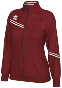 Errea Damen Freitzeitjacke Estella weinrot-weiß