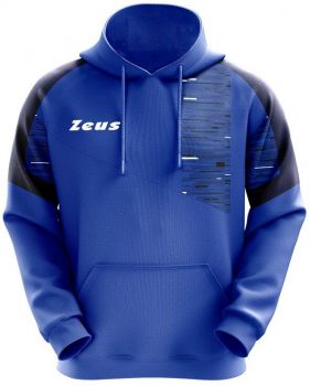 Zeus Kapuzensweatshirt Glitch blau