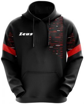 Zeus Kapuzensweatshirt Glitch schwarz-rot
