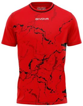 Givova Trikot - Set Grafite rot-schwarz