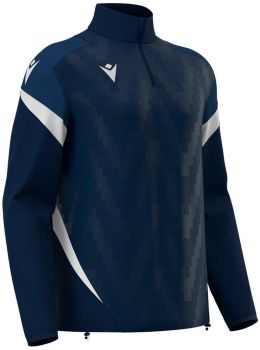 Macron 1/4-Zip Hollow navyblau-weiß