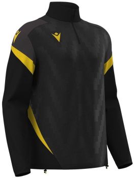 Macron 1/4-Zip Hollow schwarz-gelb