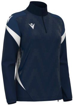 Macron Damen 1/4-Zip Leona blau-weiß